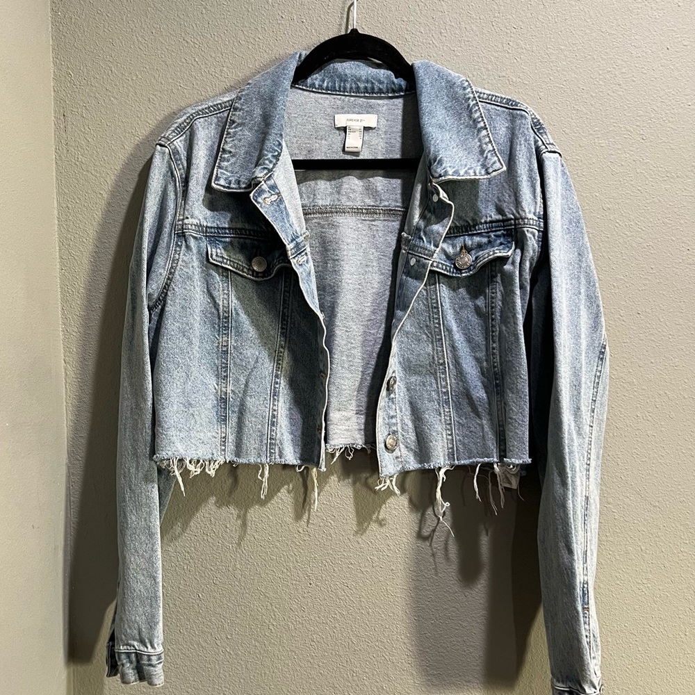 Forever 21 Cropped Denim Jacket